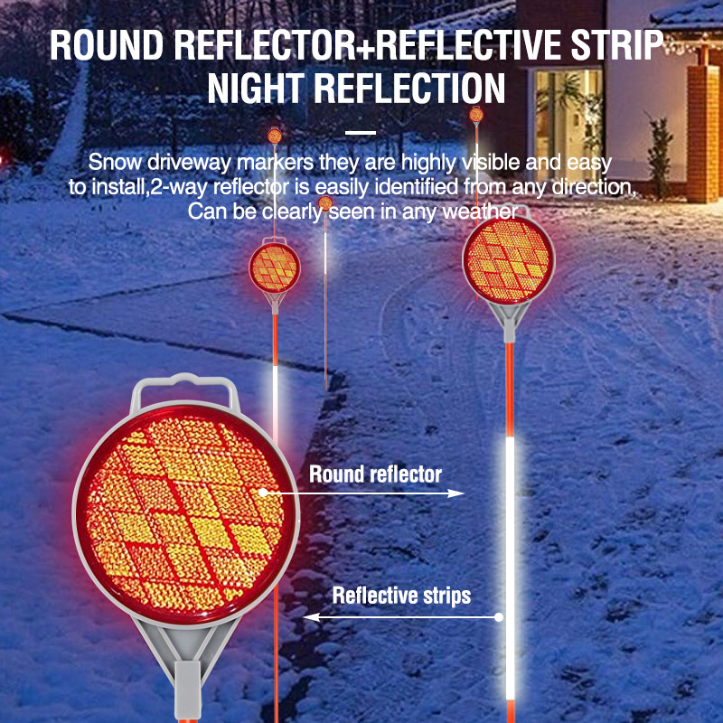 Reflective Snow Stakes Poles (5)