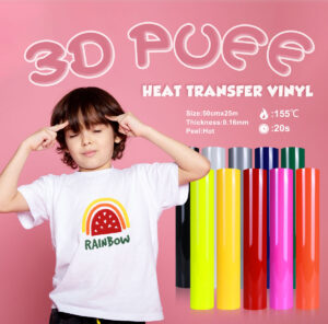 详情-06 3D PU Puff Heat Transfer Vinyl Roll for Tshirts